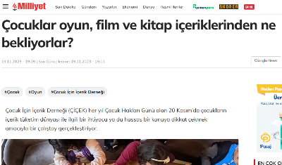 Çocuk İçeriklerini Çocuklarla Üretiyoruz Çalıştayı - Milliyet