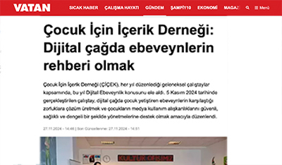 Dijital Ebeveynlik Çalıştayı - Vatan